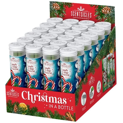 Verzameldisplay geurstaafjes voor kerstboom Candy Cane Forest Scentsicles 24 stuks