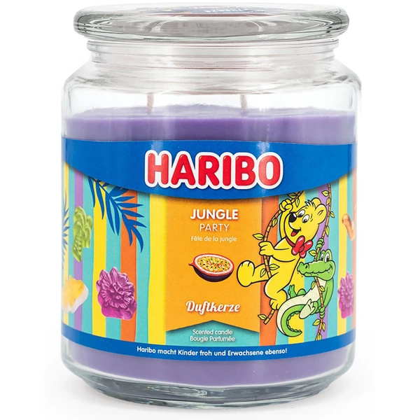 Haribo vela aromática en vaso 510 g - Jungle Party