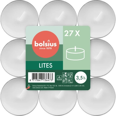 Bolsius tealights 27 pcs ~3,5h