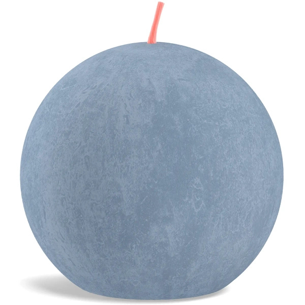 Bolsius Rustic bola de vela de 76 mm - Azul cielo