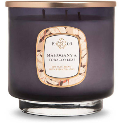 Bougie parfumée luxueuse Mahogany Tobacco Leaf Colonial Candle