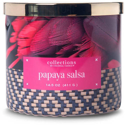 Sojų kvapo žvakė Papaya Salsa Colonial Candle