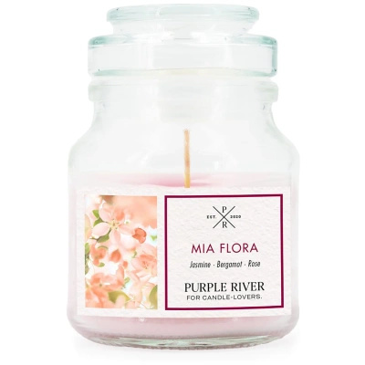 Purple River świeca zapachowa sojowa w szkle 113 g - Mia Flora