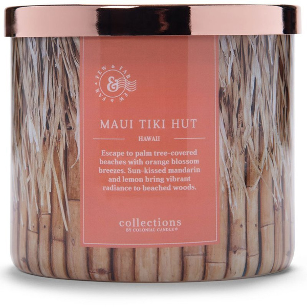 Colonial Candle Travel vela perfumada de soja - Maui Tiki Hut