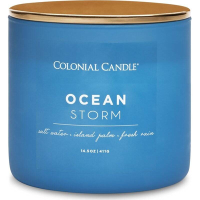 Colonial Candle Pop Of Color vonná sójová sviečka v skle 3 knôty 14,5 oz 411 g - Ocean Storm