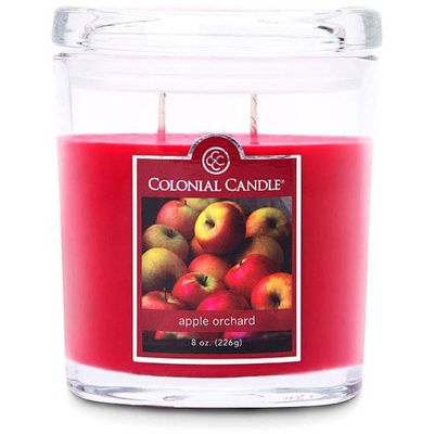 Ovalt doftljus Colonial Candle 226 g - Apple Orchard