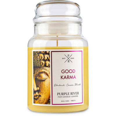 Soja geurkaars Good Karma Purple River 623 g