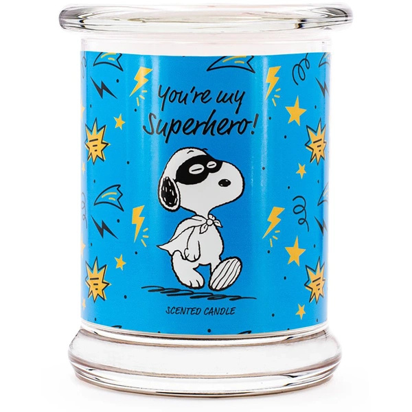 Peanuts Snoopy geurkaars in glas 250 g - You're my superhero