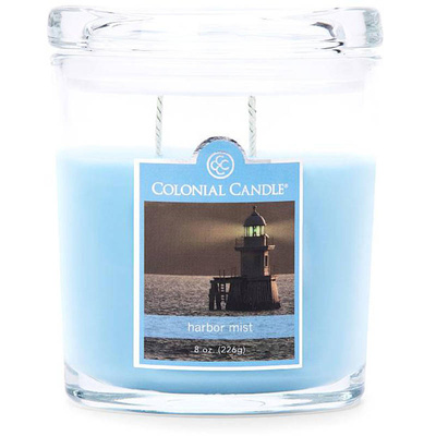 Colonial Candle medium scented oval jar candle 8 oz 226 g - Harbor Mist