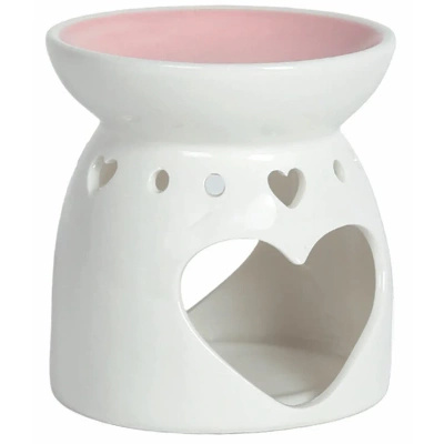 Cire céramique pour cheminée Woodbridge Heart Pink