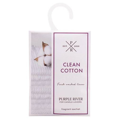 Purple River saszetka zapachowa do szafy - Clean Cotton