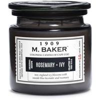 Colonial Candle M Baker large soy scented candle apothecary jar 14 oz 396 g - Rosemary Ivy