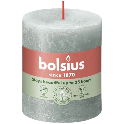 Bolsius Rustic stompkaars 80/68 mm - Jadegroen