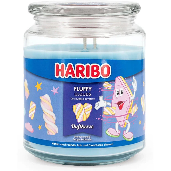 Haribo vela aromática en vaso 510 g - Fluffy Clouds