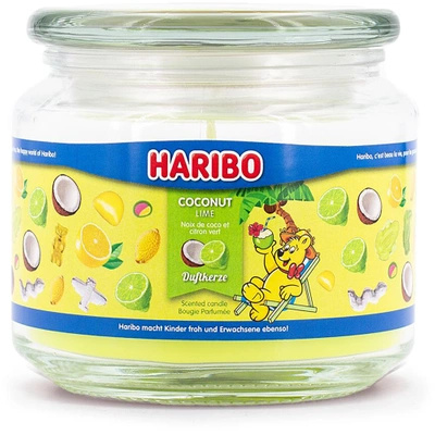 Bougie parfumée en verre Haribo 300 g - Coconut Lime