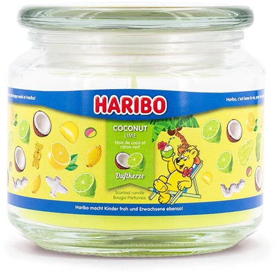 Candela profumata in vetro Haribo 300 g - Coconut Lime