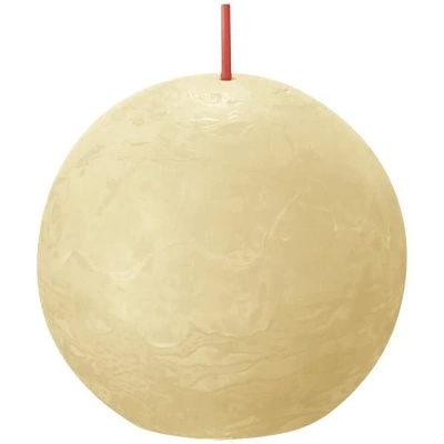 Bolsius Rustic 76 mm sphere candle - Oat Beige
