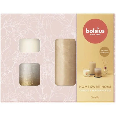 Bolsius Home Sweet Home Medium zestaw prezentowy - Vanilla