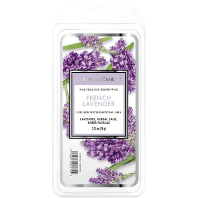 Levanduľový sójový vosk 77 g Colonial Candle - French Lavender