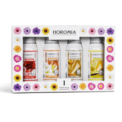 Horomia wasparfum 4x50 ml - Imperial Soap, Vento d'Oriente, Gold Argan, Vaniglia e Mirra