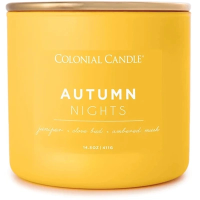 Soy scented candle 3 wicks Colonial Candle Pop of Color 411 g - Autumn Nights