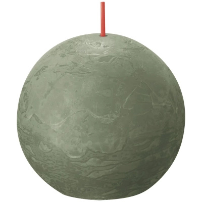 Bolsius Rustic 76 mm ball candle - Fresh Olive