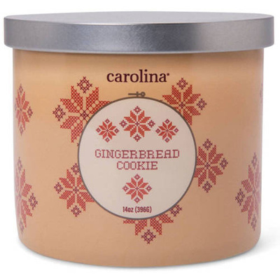 Świeca świąteczna sojowa zapachowa w szkle 3 knoty Colonial Candle 396 g - Piernik Gingerbread Cookie