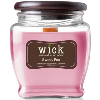 Sojowa świeca zapachowa drewniany knot Colonial Candle Wick - Sweet Pea