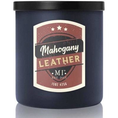 Vonná sviečka pre mužov Mahogany Leather Colonial Candle