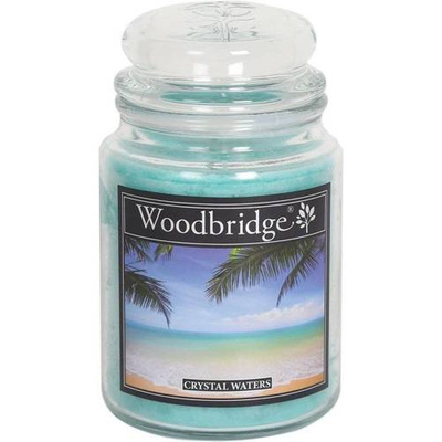 Sea scented candle in glass large Woodbridge - Crystal Waters