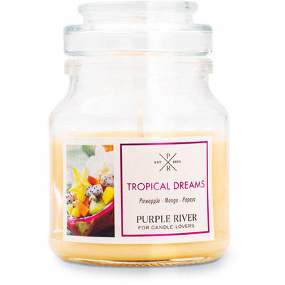 Purple River candela di soia profumata 113 g - Tropical Dreams