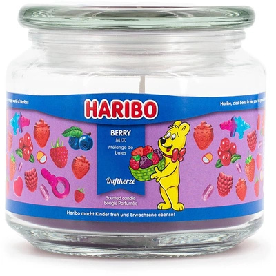 Bougie parfumée en verre Haribo 300 g - Berry Mix