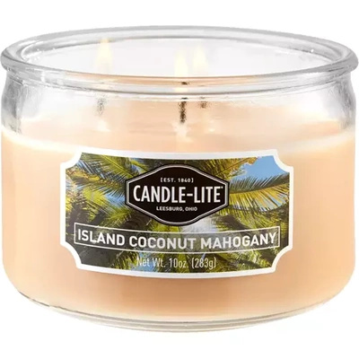 Candela profumata naturale 3 stoppini Candle-lite Everyday 283 g - Island Coconut Mahogany