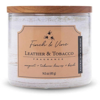 Soy scented candle Leather Tobacco Colonial Candle