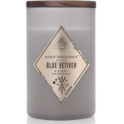 Masculine soy scented candle Blue Vetiver Colonial Candle