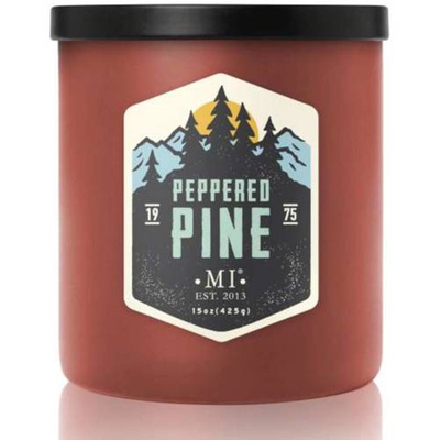 Soy scented candle for men Peppered Pine Colonial Candle
