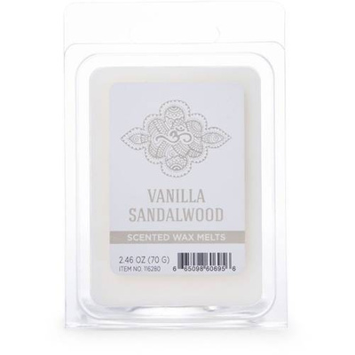 Colonial Candle Wellness sójový vonný vosk 70g - Vanilkové santalové drevo