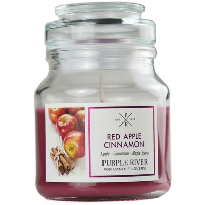 Sójová vonná sviečka Red Apple Cinnamon Purple River 113 g