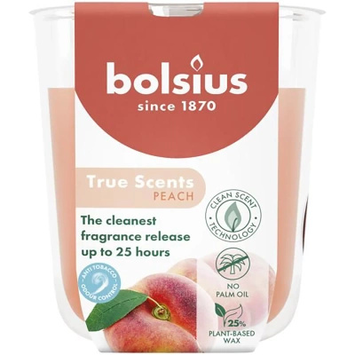 Bolsius True Scents 80/73 mm scented candle - Peach