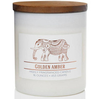 Colonial Candle Wellness duża sojowa świeca zapachowa w szkle 16 oz 453 g - Golden Amber