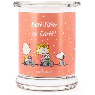 Peanuts Snoopy scented candle in glass 250 g - Best Sister on Earth!