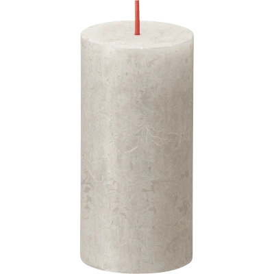 Bolsius Rustic świeca pieńkowa 100/50 mm - Sandy Gray