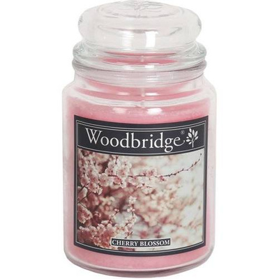 Vela perfumada de flores en vaso grande Woodbridge - Cherry Blossom