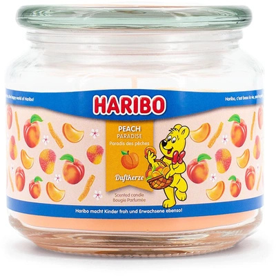 Bougie parfumée en verre Haribo 510 g - Peach Paradise