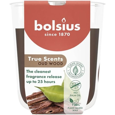 Bolsius True Scents bougie parfumée 80/73 mm - Oud Wood