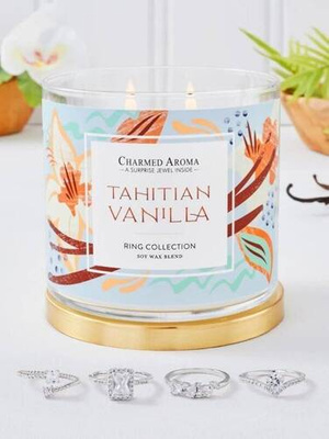 Charmed Aroma papuošalų žvakė 12 uncijų 340 g Žiedas - Taičio vanilė