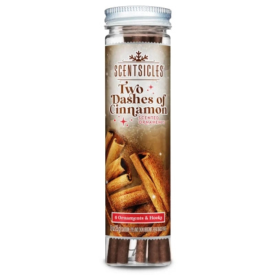 Scentsicles bâtonnets parfumés pour le sapin de Noël cannelle 6 pcs - Two Dashes Of Cinnamon
