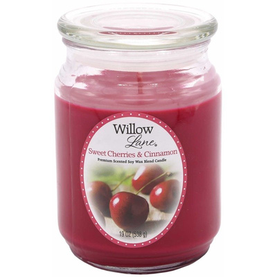 Geurkaars soja Candle-lite Willow Lane - Sweet Cherries Cinnamon