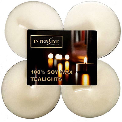 Unscented soy tealights Intensive Collection Maxi 4 pcs