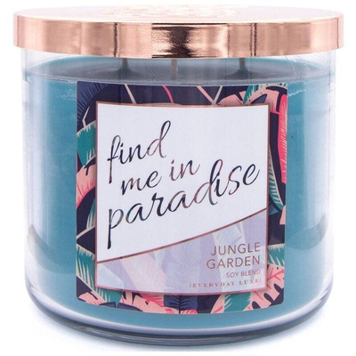 Ароматическая свеча соевого цвета Colonial Candle Luxe в пылающем стакане - Find Me In Paradise